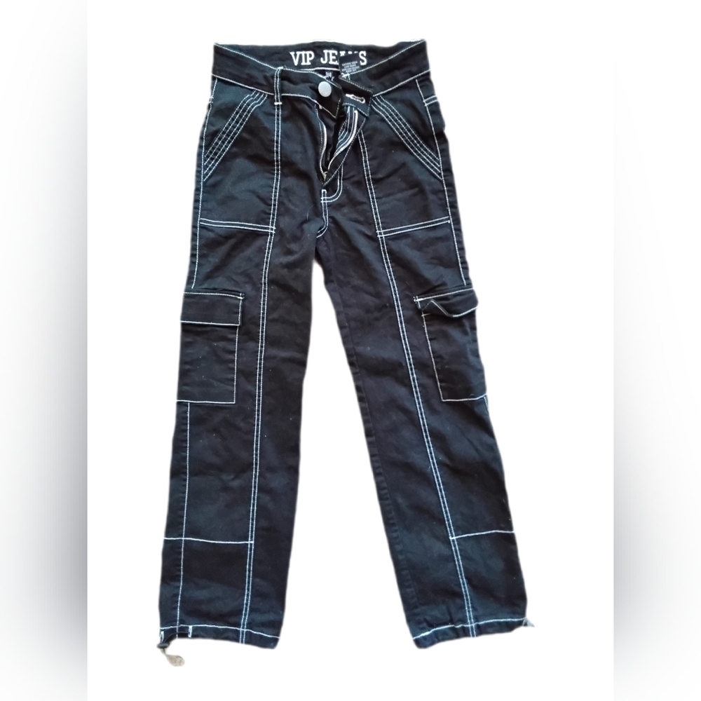 VIP Black Cargo Trousers‎
